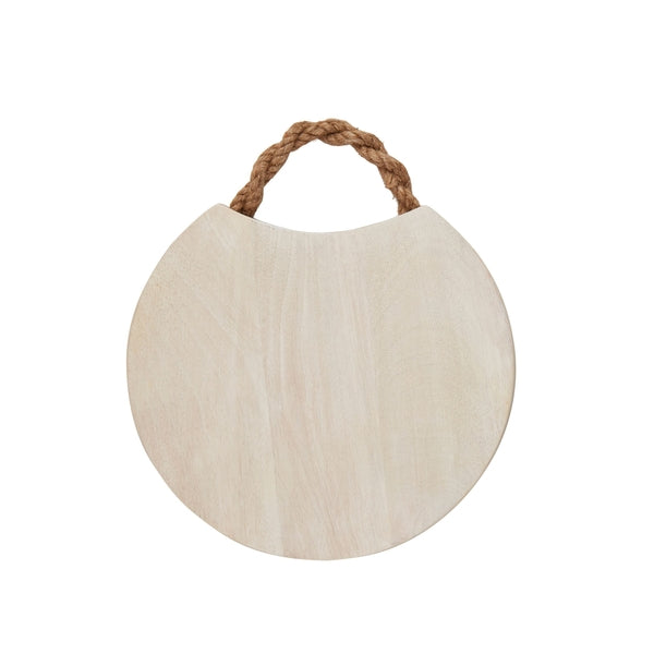Round Bleached Wood Board