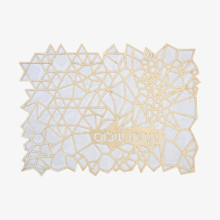 Challah Cover Geometric Cream
