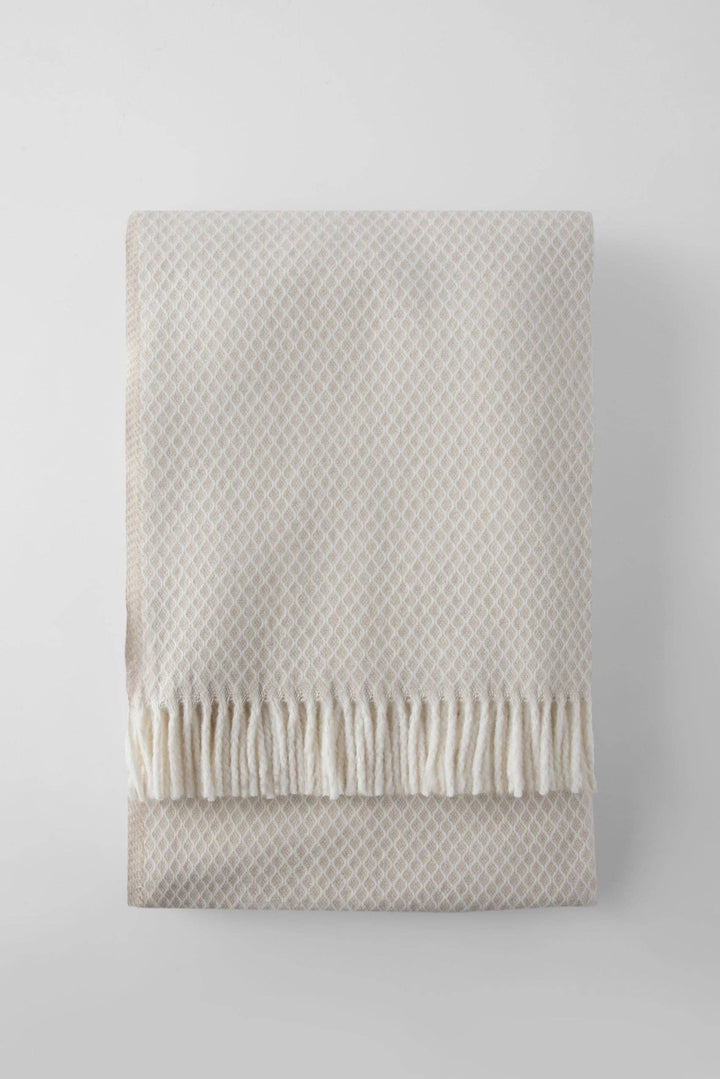 Diamond Lattice Throw-Linen