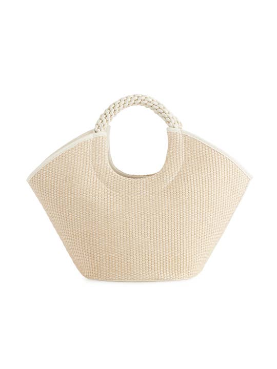 CLARA TOP HANDLE BAG: IVORY