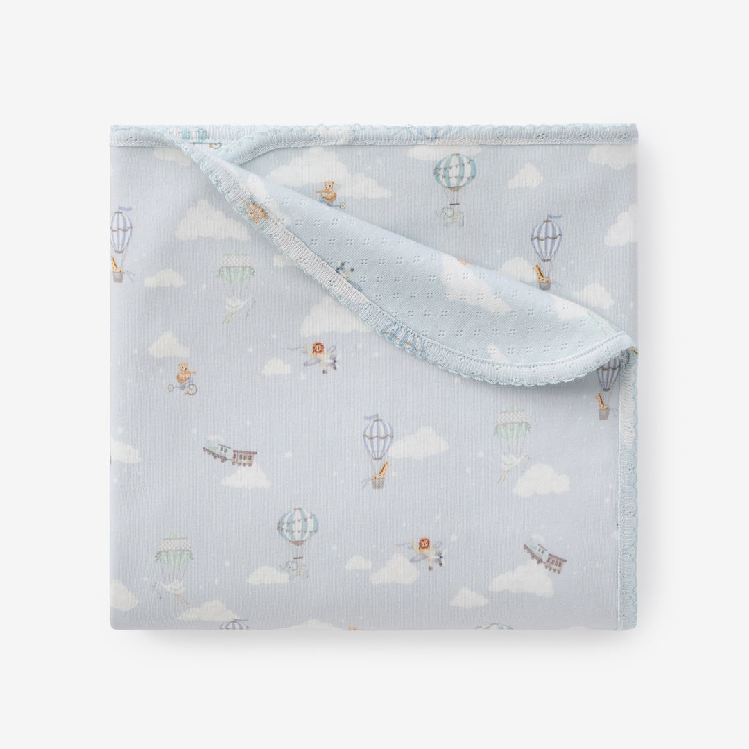 Dreamscape Organic Cotton Pointelle & Interlock Blanket