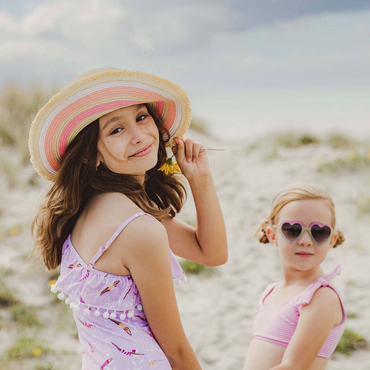 Peachy Striped Sunhat S/M