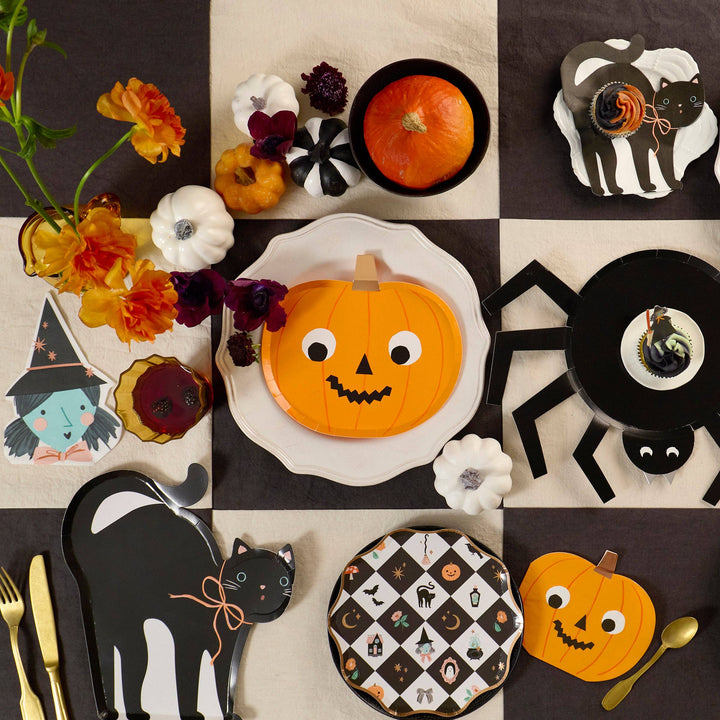 Patchwork Halloween Side Plates