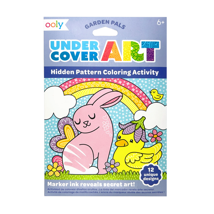 Undercover Art: Hidden Pattern Coloring Activity - Garden Pa