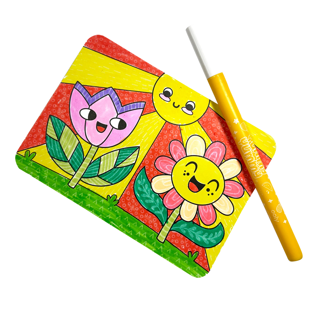 Undercover Art: Hidden Pattern Coloring Activity - Garden Pa