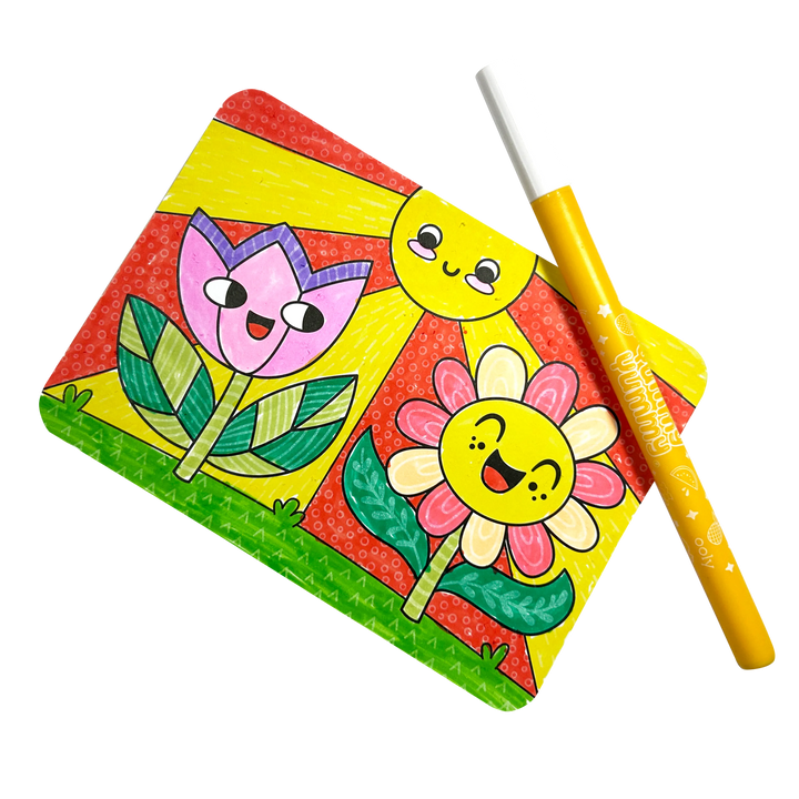 Undercover Art: Hidden Pattern Coloring Activity - Garden Pa