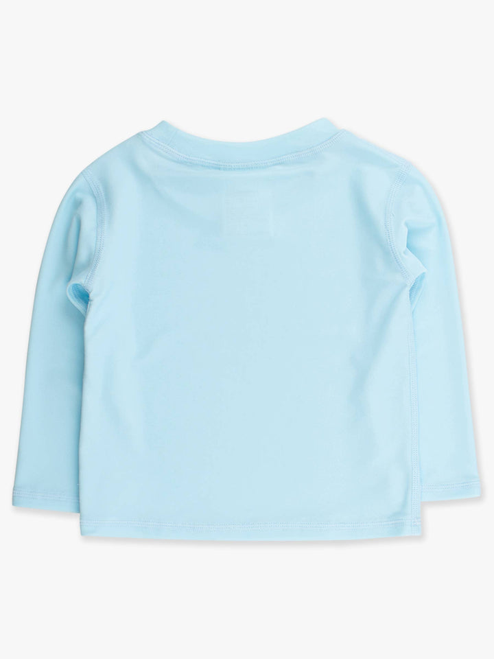 Boys Blue Breeze Long Sleeve Rash Guard: Blue