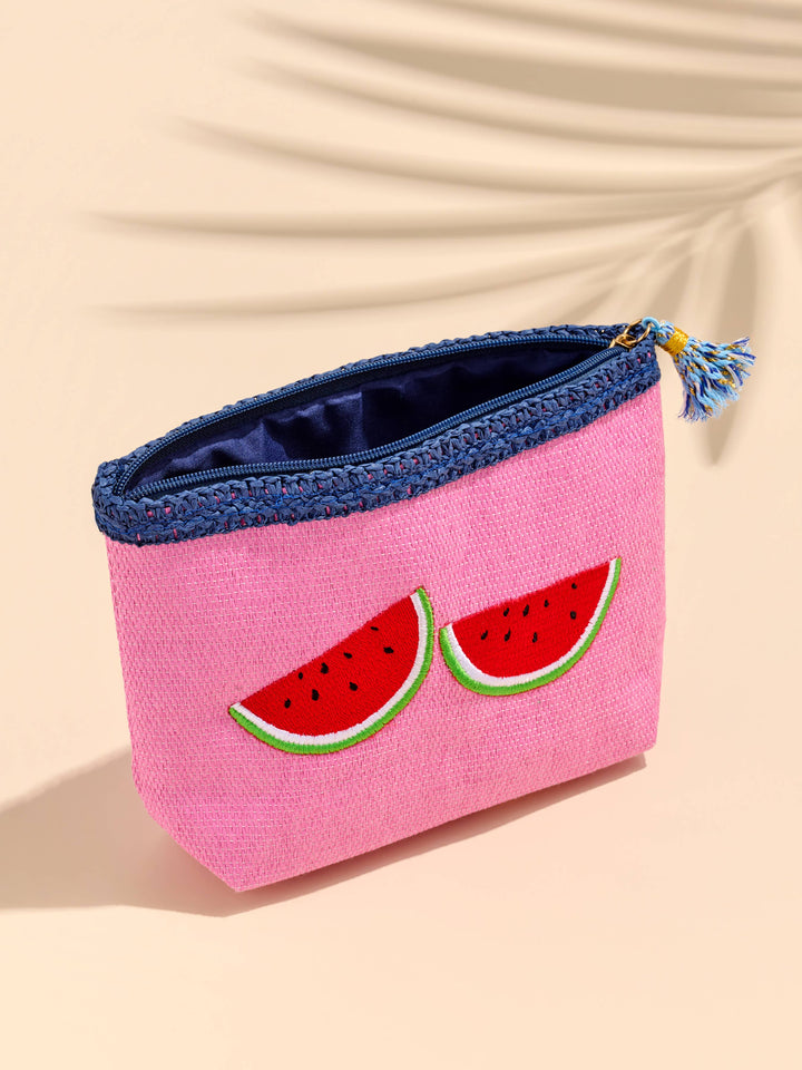 CAPRI ZIP POUCH: TAN