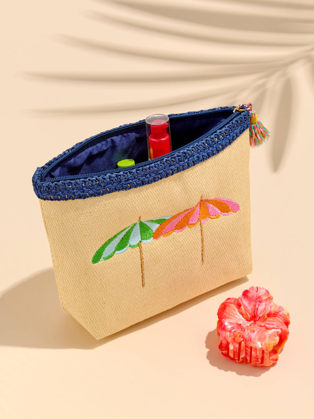 CAPRI ZIP POUCH: TAN