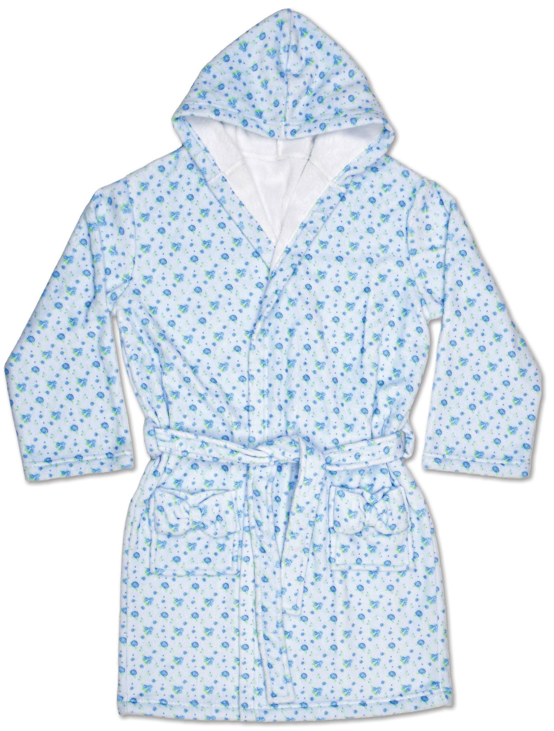 Blue Ditsy Robe (Youth X-Small/Small (4-8))