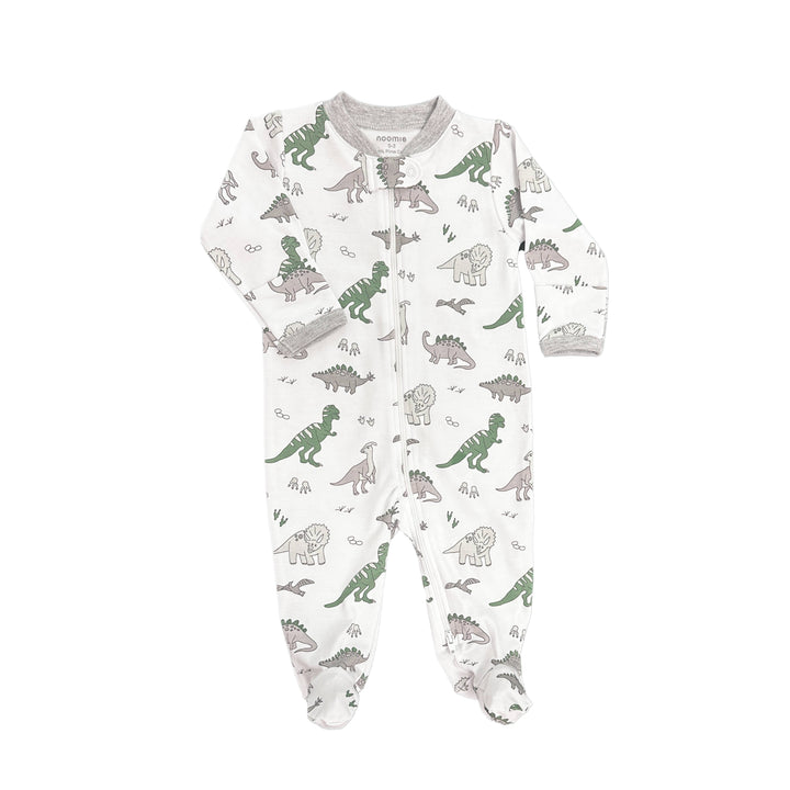 Dinosaurs Zipper Footie