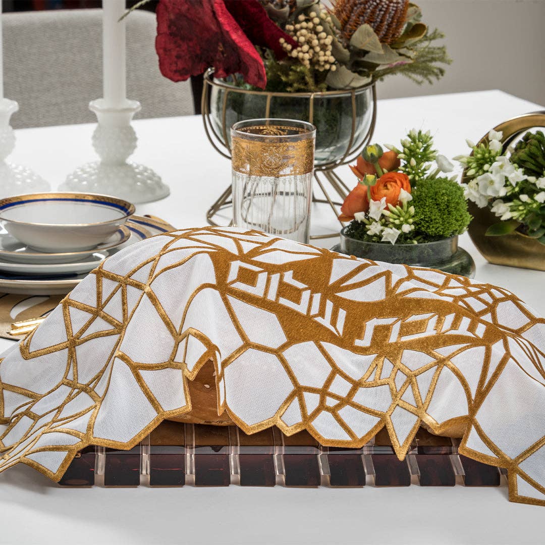 Challah Cover Geometric Ambar
