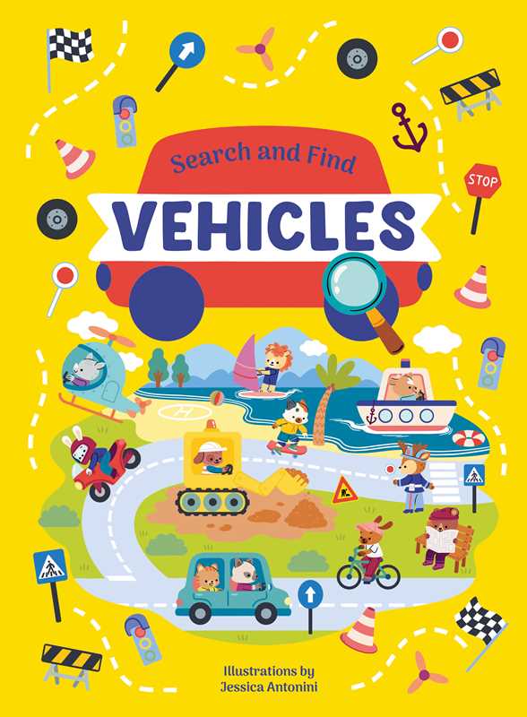 Search & Find Vehicles by: Board Books; 20 pages / English