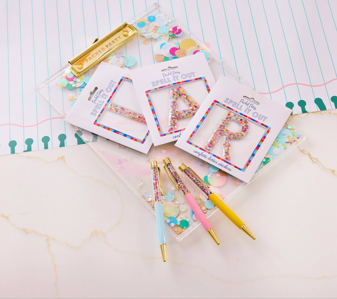 Confetti Filled Clipboard