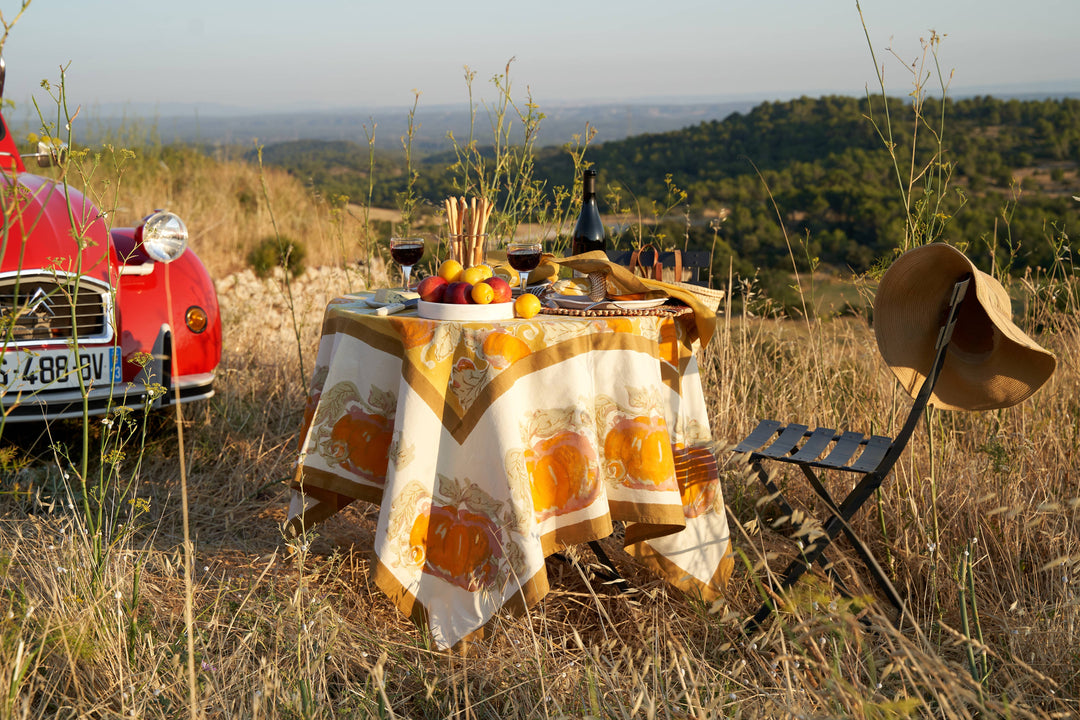 Pumpkin Orange & Mustard Tablecloths