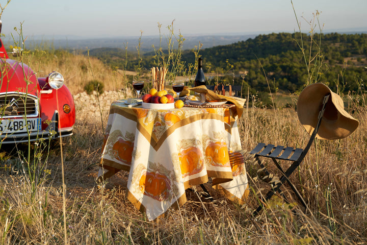 Pumpkin Orange & Mustard Tablecloths