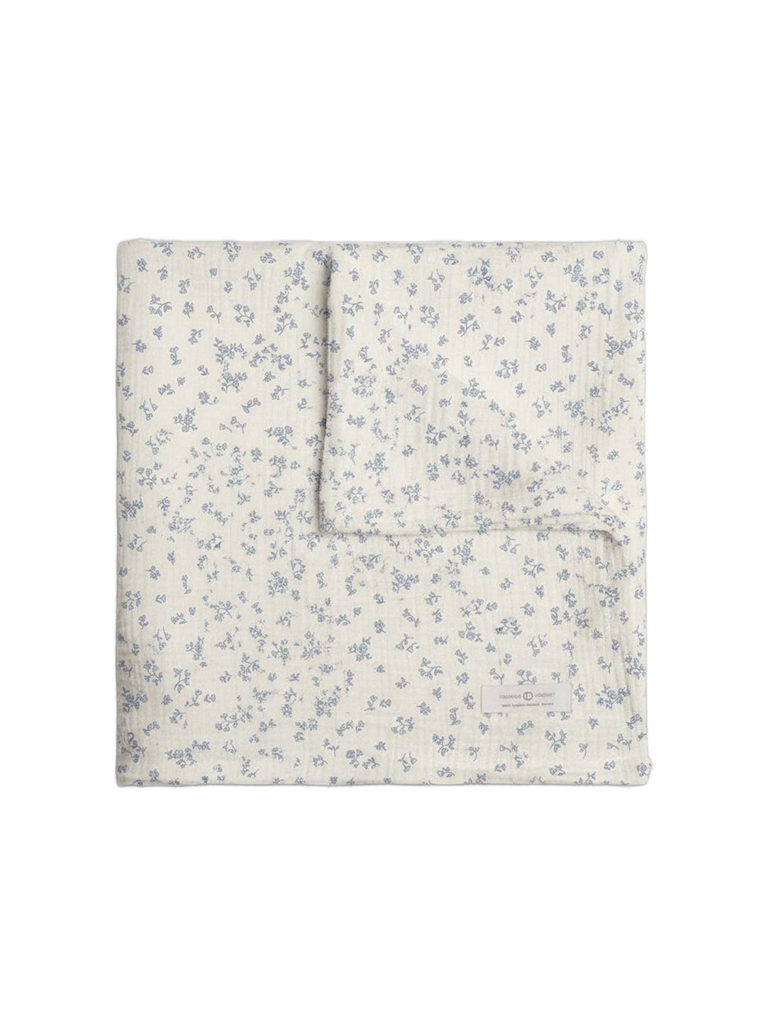 Muslin Swaddle Blanket - Rosebay Floral / Coconut + Sea