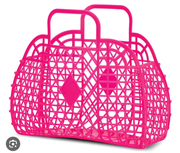 Pink Neon Large Jelly Bag