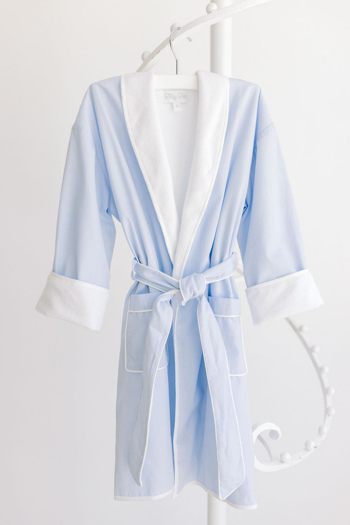 Blue Striped Bathrobe