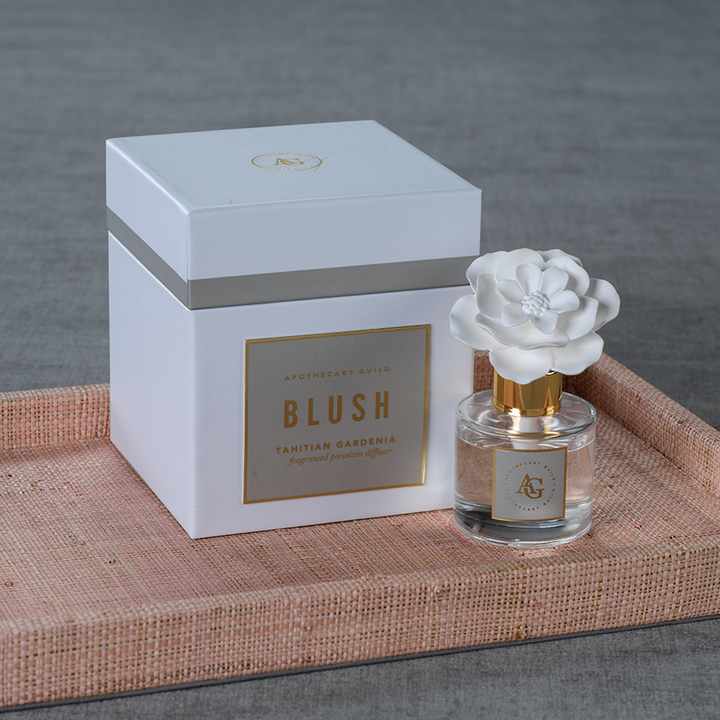 BLUSH PORCELAIN DIFFUSER - TAHITIAN GARDENIA, MIN. 4