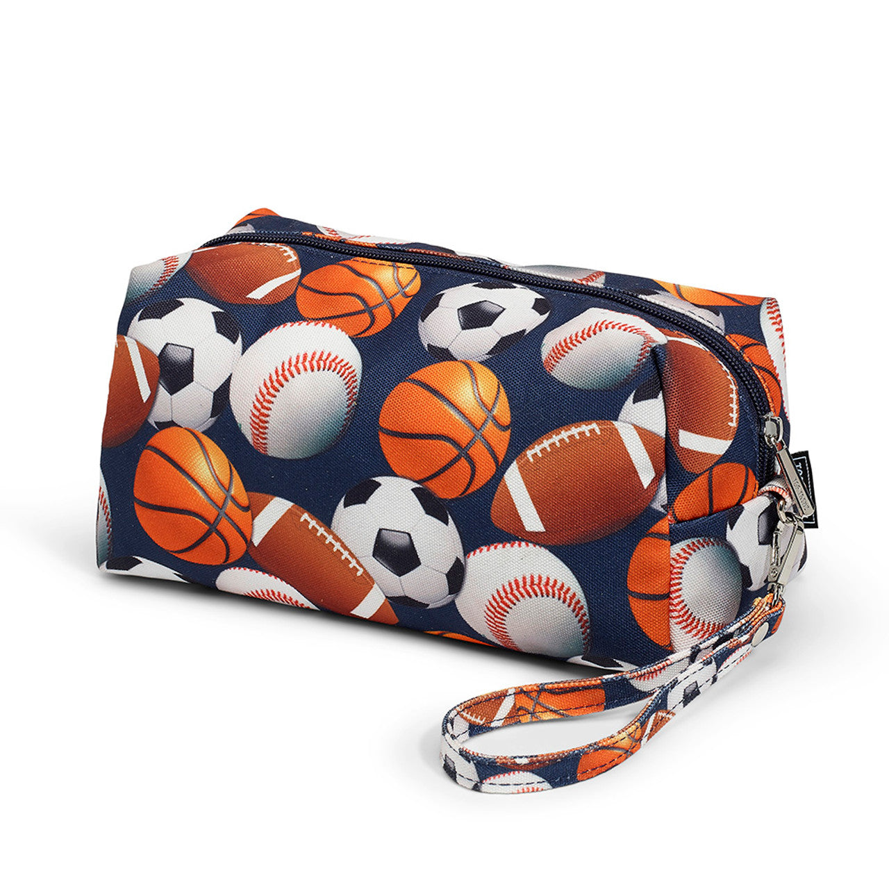 Navy Sports Canvas Toiletry Bag