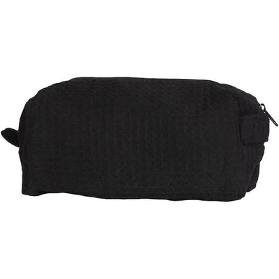 Cotton Waffle Cosmetic Bag, Small