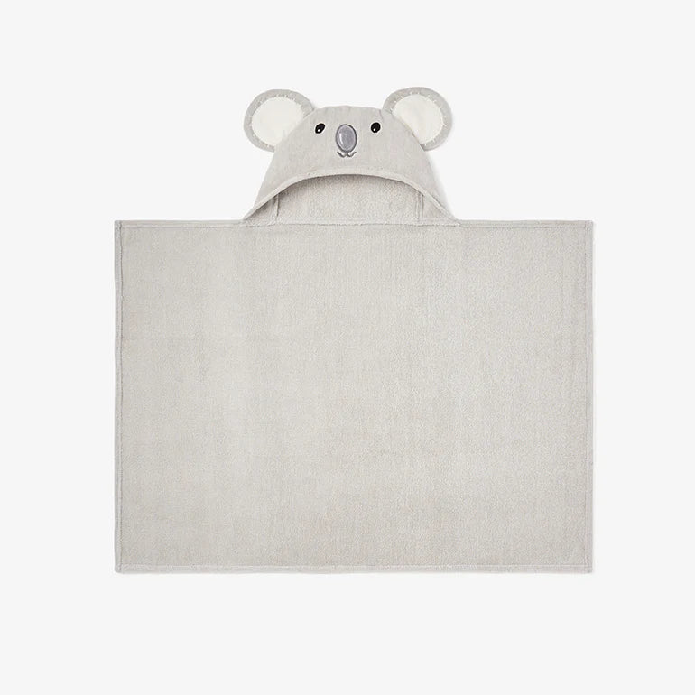 Gray Koala Hooded Bath Wrap