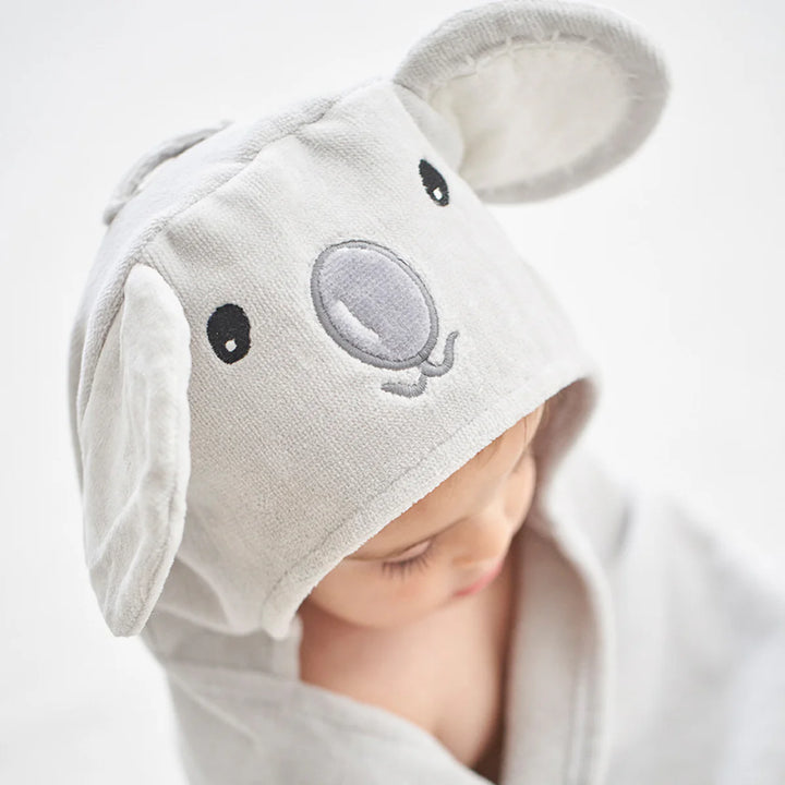 Gray Koala Hooded Bath Wrap