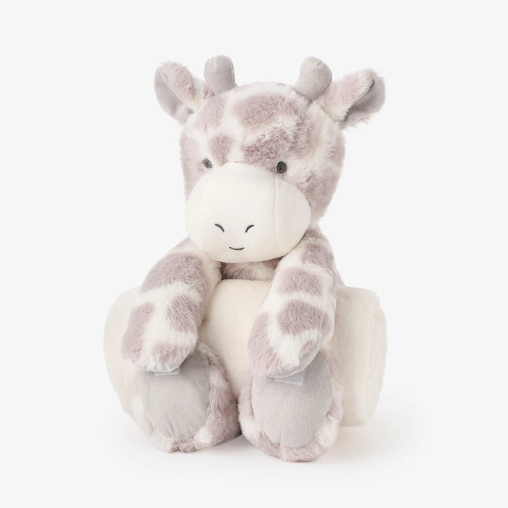 Giraffe Bedtime Huggie Plush Toy with Blanket by Elegant Baby