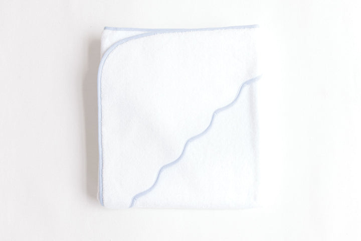 Hooded towel with Pink or Blue Trim