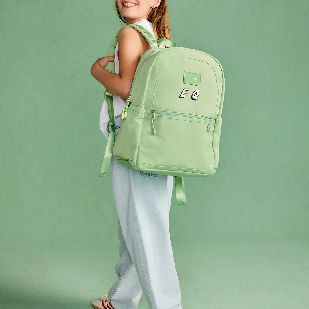 Green Kane Double Pocket Backpack