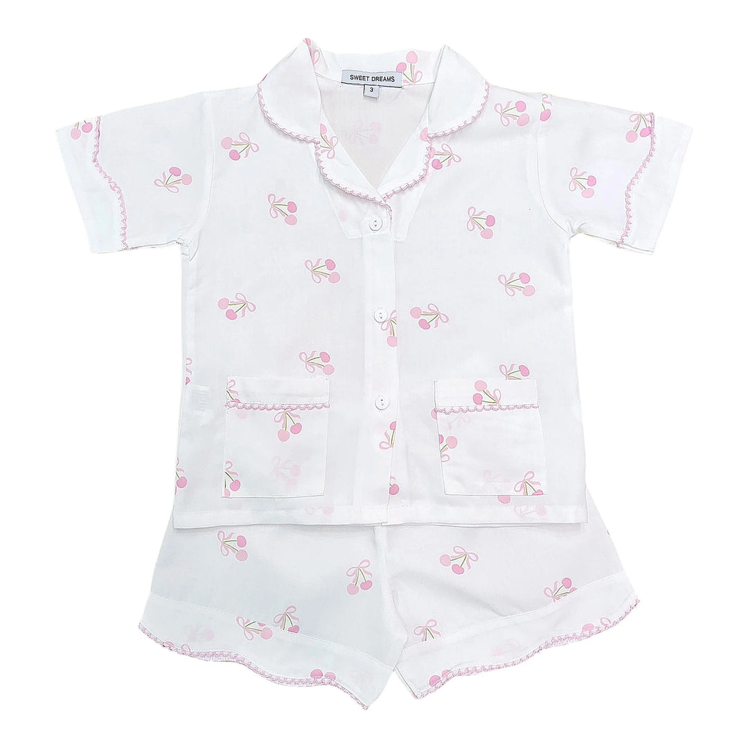 CHERRY & BOW PRINT PJS