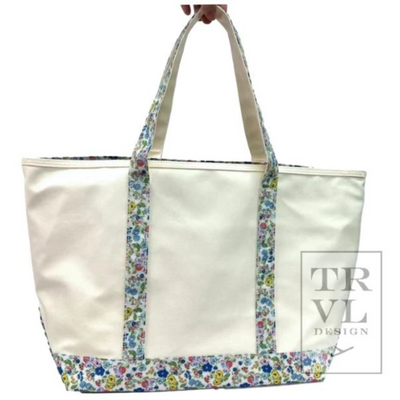 Canvas Coated Totes in 3 Sizes and a Variety of Colors by TRVL