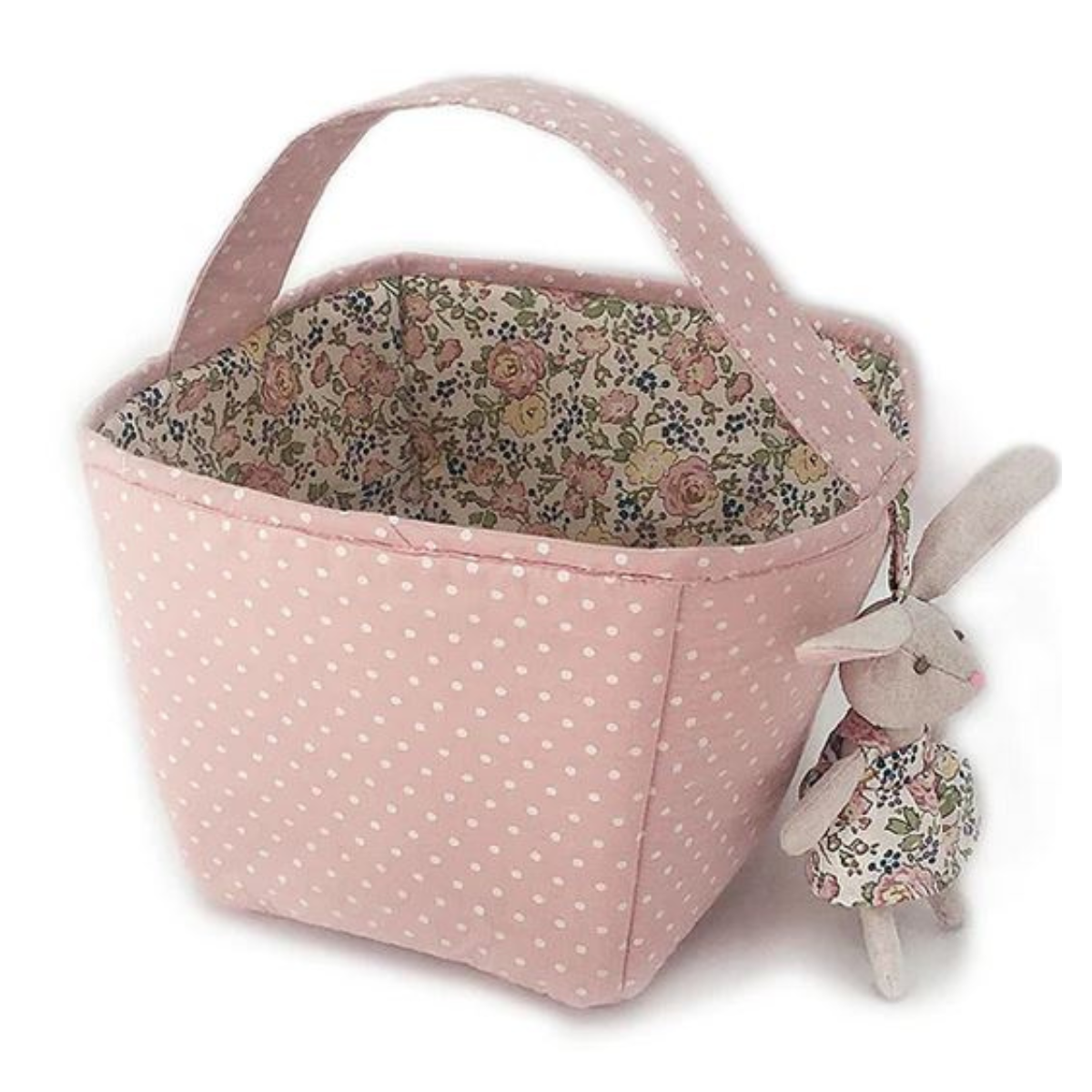 Stitching Around Fabric Basket Storage Caddy - Thumbnail 2