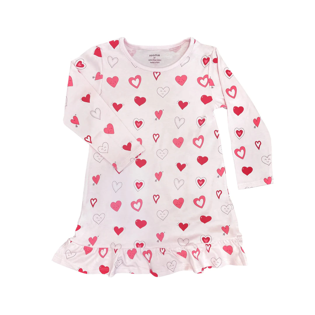 Pink Hearts Little Girls Dress