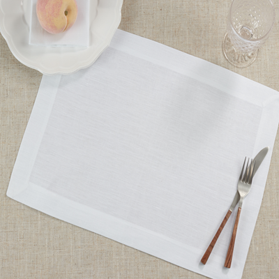 White Linen Placemat