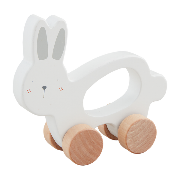 WOOD BUNNY PULL TOY
