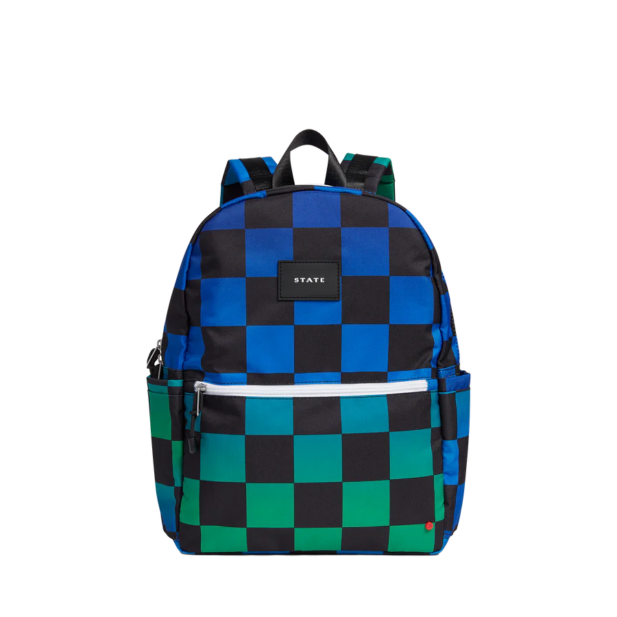 Blue Checkerboard Kane Backpack