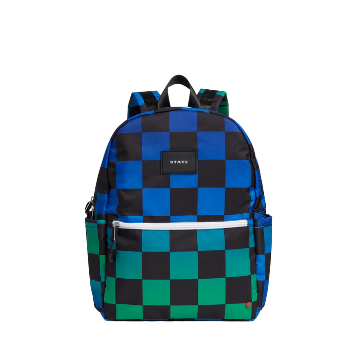Blue Checkerboard Kane Backpack