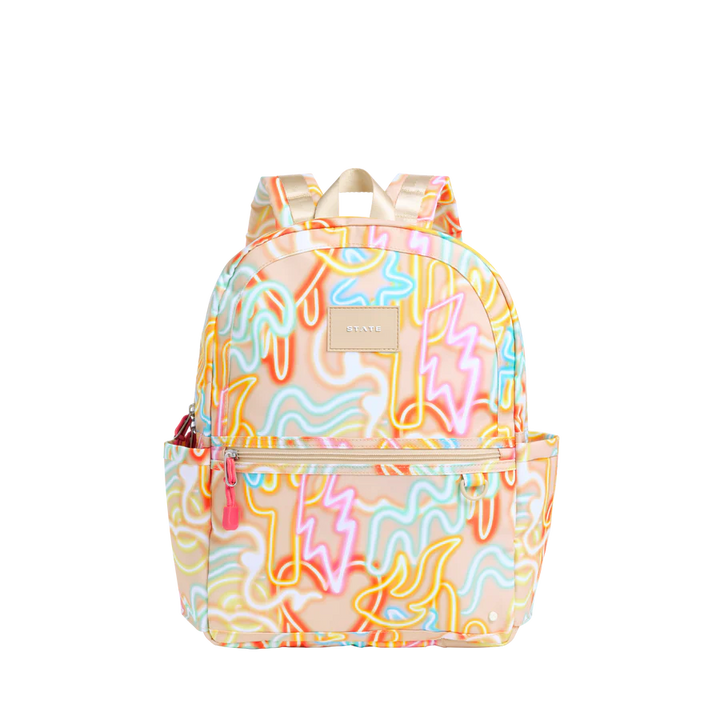 Oversized Neon Double Pocket Kane Backpack