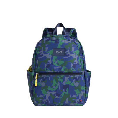 Backpack Kane Kids in Blue & Green Camo by State