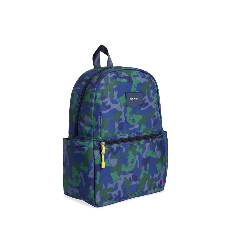 Backpack Kane Kids in Blue & Green Camo by State