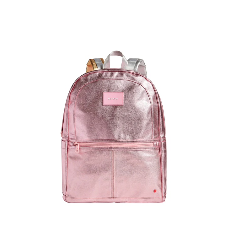Backpack Kane Kids Large Metallic Pink & Silver by State