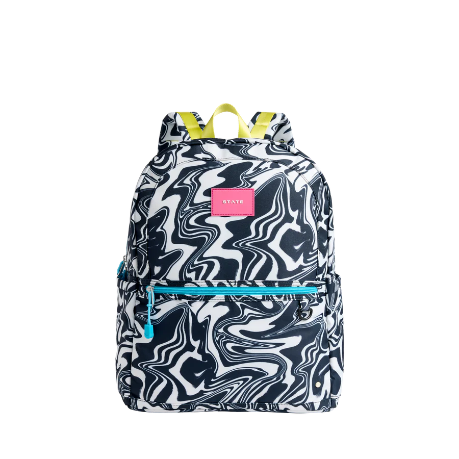 Marbled Kane Double Pocket Large Backpack