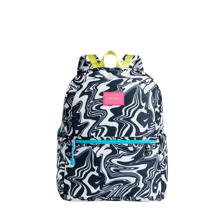 Marbled Kane Double Pocket Large Backpack