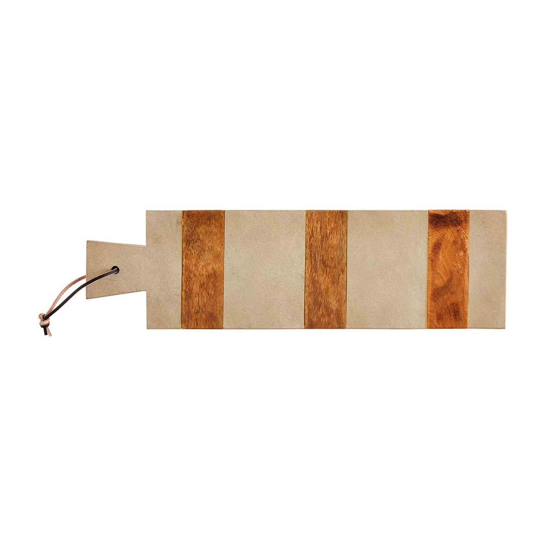 Rectangular mango wood and sandstone paddle board by Mud Pie