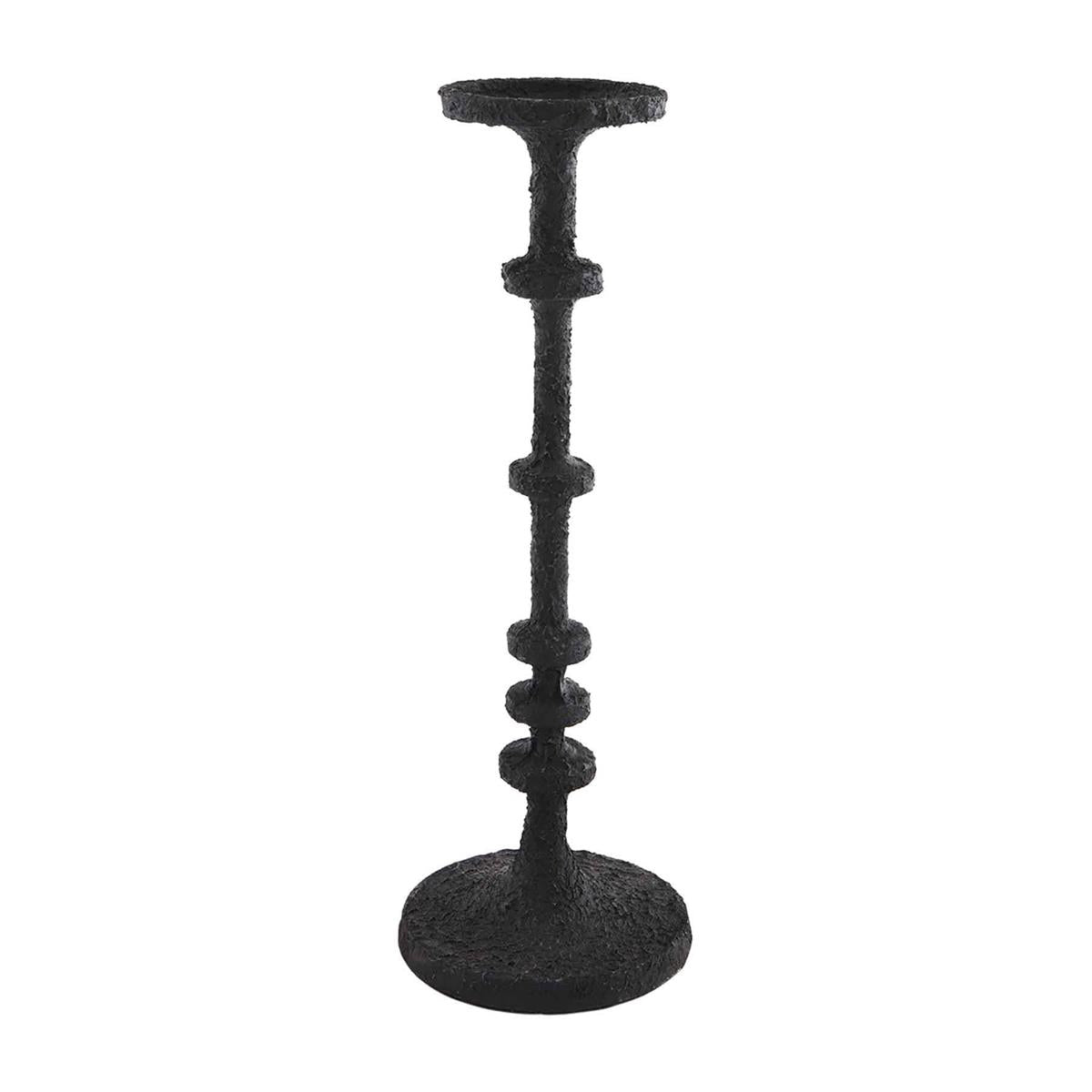 Small Black Metal Candlestick by Mud Pie
