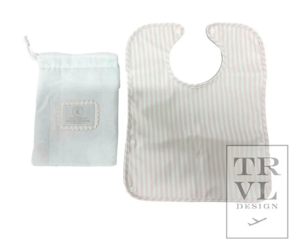 Best Bib Pimlico Stripe in Pink 2 piece set