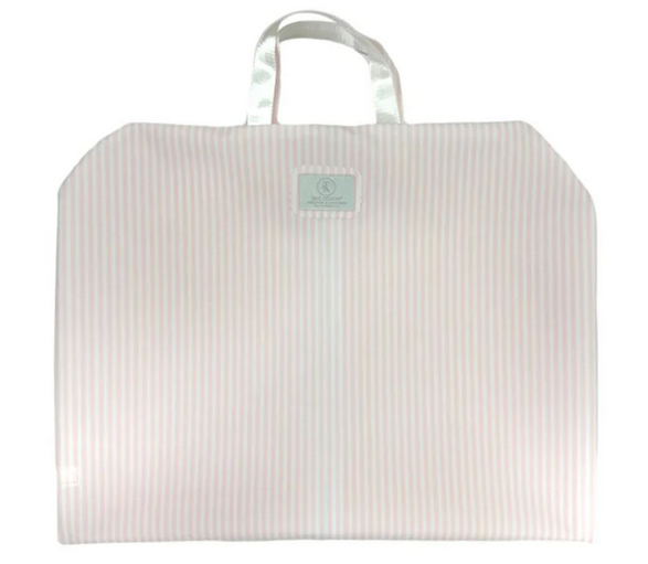 Pink Pimlico Strip Garment Bag