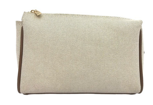 Luxe Coated Linen Voyager Medium Bag - Thumbnail 4